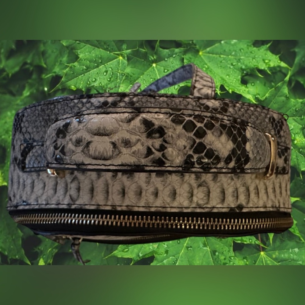 ALDO Faux Snakeskin Backpack NWOT - Picture 2 of 13